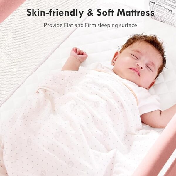 50% OFF LIMITED TIME DEAL WITH PROMO 50CZ8W8S Bassinet Bedside Sleeper - All-Mesh Design, Portable - Image 5